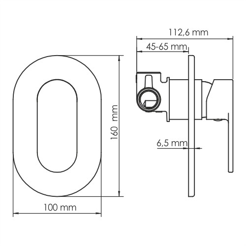Приобрести wasserkraft смеситель для душа elbe 7451, матовый черный