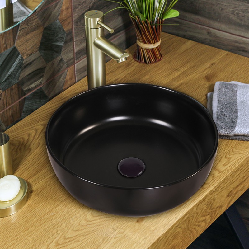 Приобрести azario раковина подвесная 38,5х38,5 см, ультратонкая, черная матовая xml4003