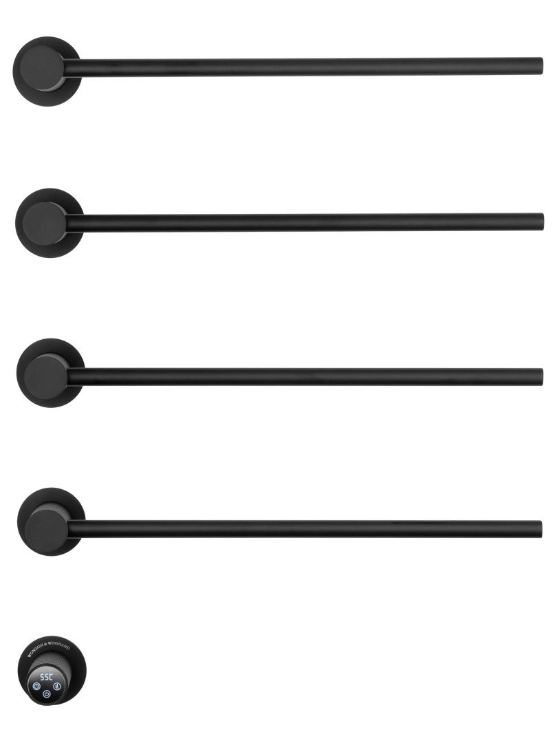 Приобрести полотенцесушитель электрический встраиваемый wonzon & woghand münchen, черный матовый (ww-a354-mb)