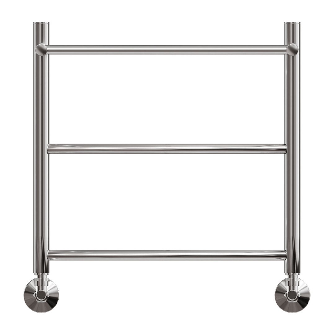 Приобрести полотенцесушитель водяной point 500х500 афина п2 с полкой, хром pn04155p