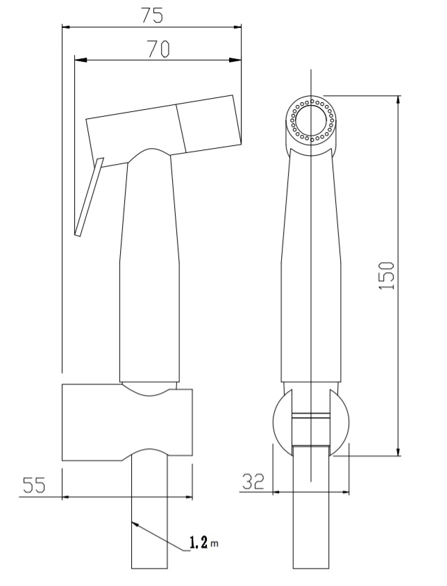 Приобрести belbagno гигиенический душ nova, сатин bb-ifs1-in