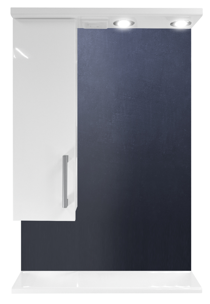 Приобрести loranto зеркало-шкаф модерн 60х82 см, левостороннее, cs00046069