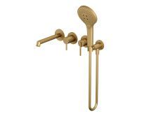 Hayzburg Встраиваемый смеситель для ванны и душа, золото матовое HB-4004-2BG