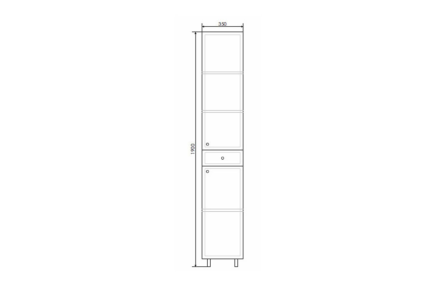 Приобрести сomforty пенал "сочи-35" белый глянец