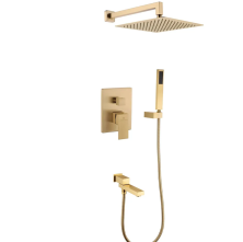 Grocenberg Встраиваемая душевая система, матовое золото GB5089MG-1