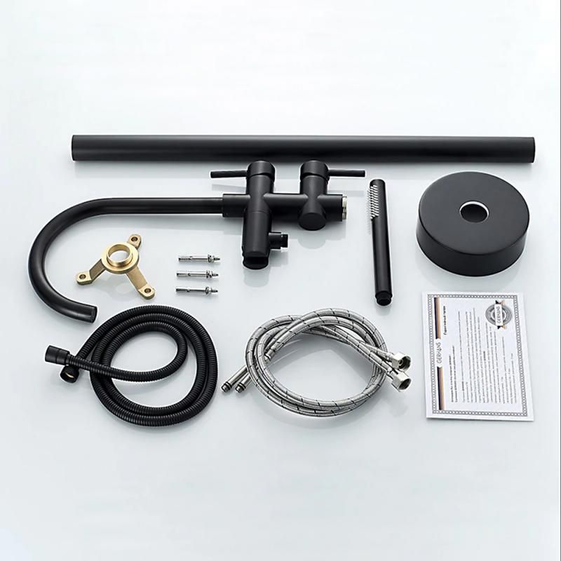 Приобрести gerhans напольный смеситель для ванны k15, черный k13219b