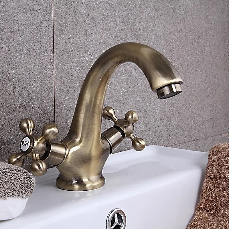 Приобрести haiba смеситель для раковины 164мм, бронза hb-1019-4