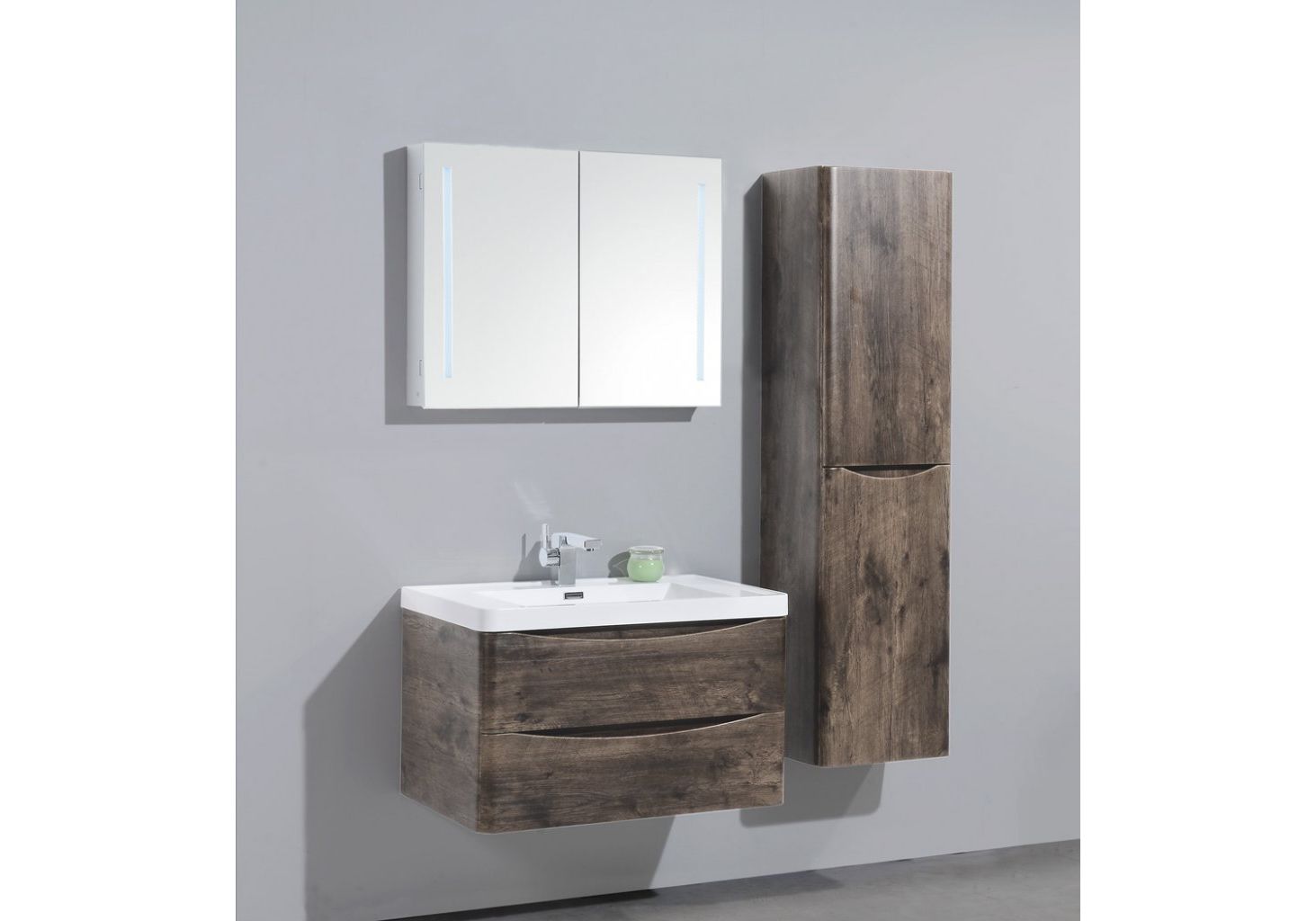 Приобрести тумба подвесная с раковиной belbagno ancona-n-600-2c-so-rw 60 см, темный дуб