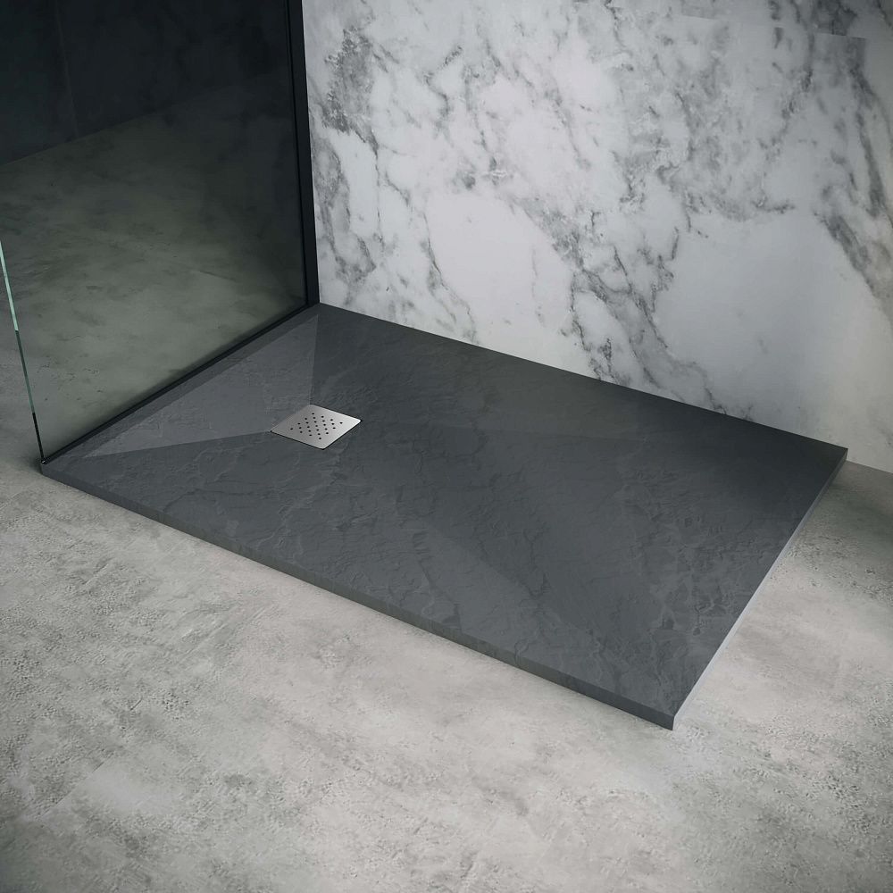 Приобрести grossman каменный душевой поддон strong 80x110 см, графит gr-s280110q