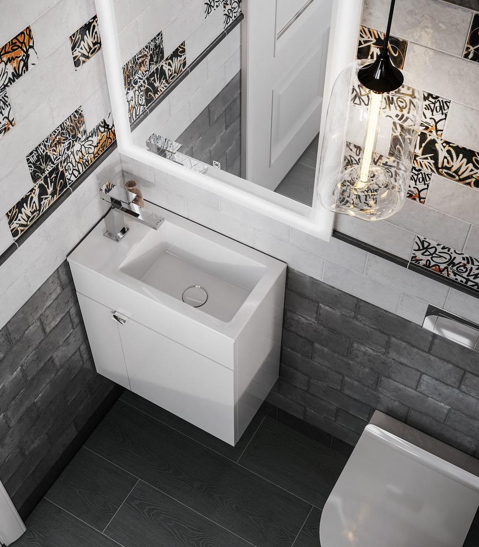Приобрести тумба подвесная с раковиной kerama marazzi lato 50 la.50wht