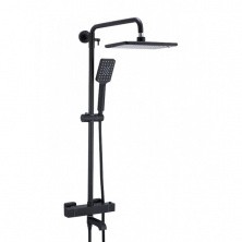 Gappo Душевая система G2491-6 с термостатом, черный\хром 17429