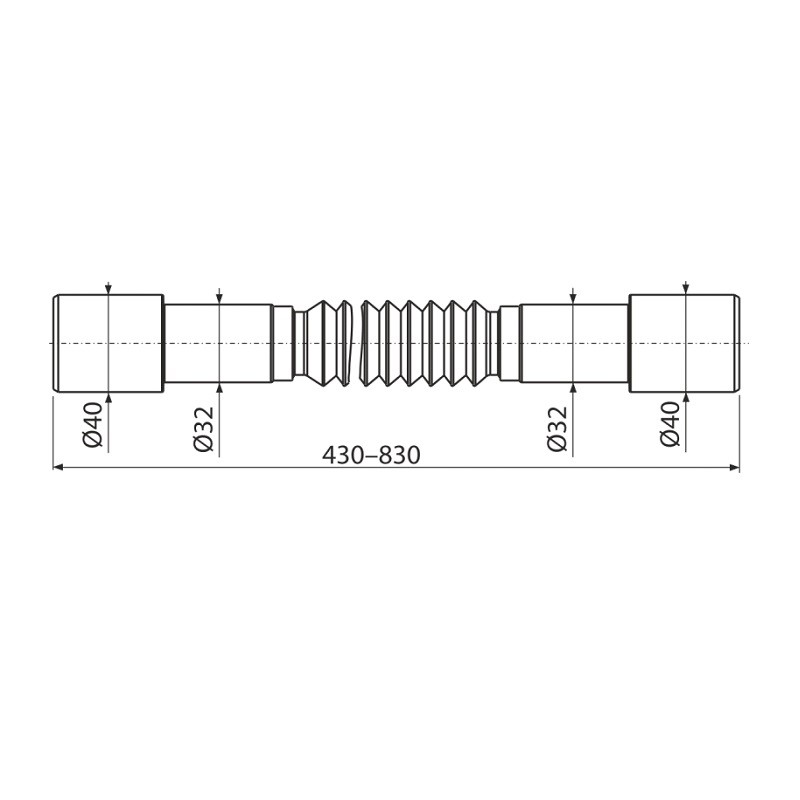 Приобрести гибкое соединение alcaplast a794 40–32×32–40, пластик