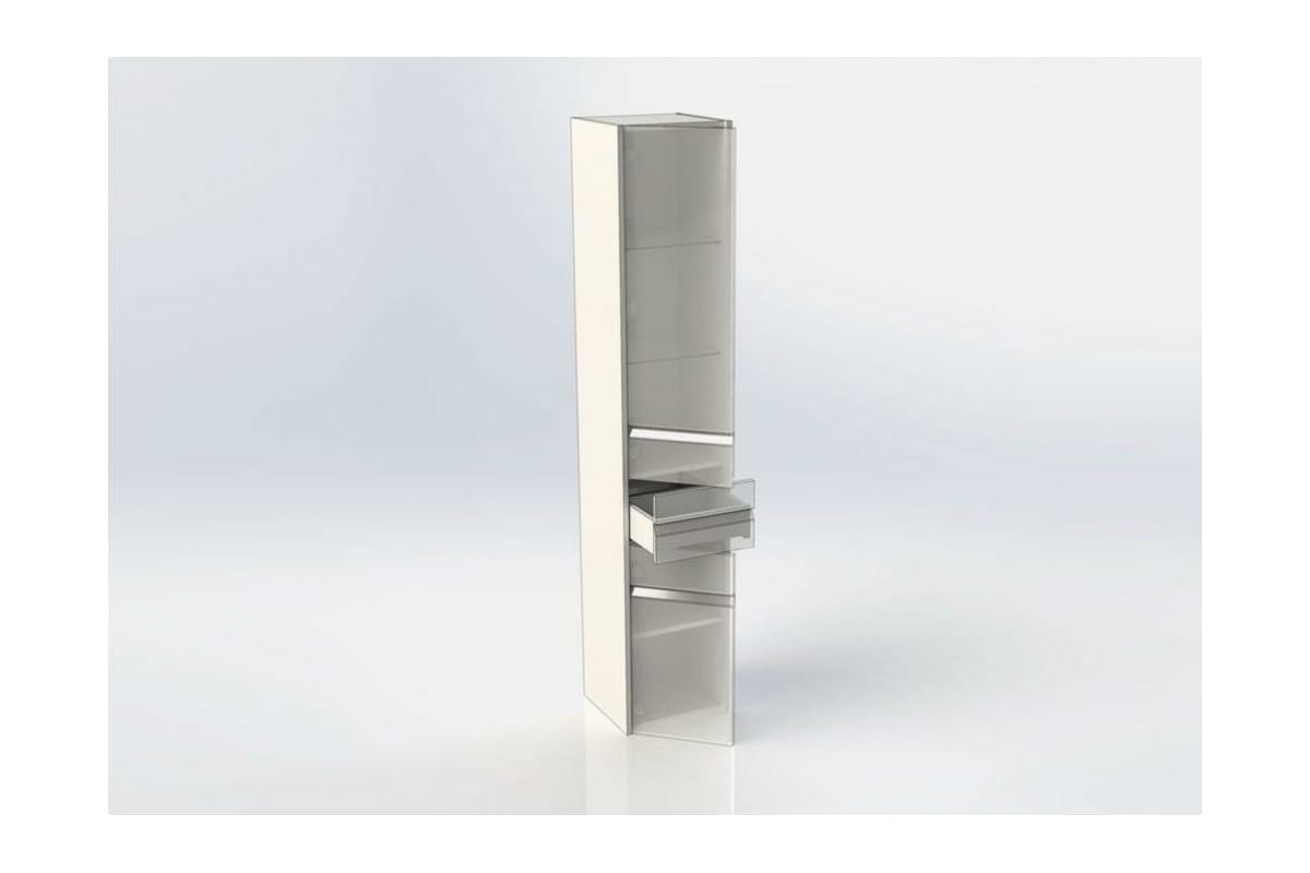 Приобрести aquanet пенал палермо 35 см, l белый глянец