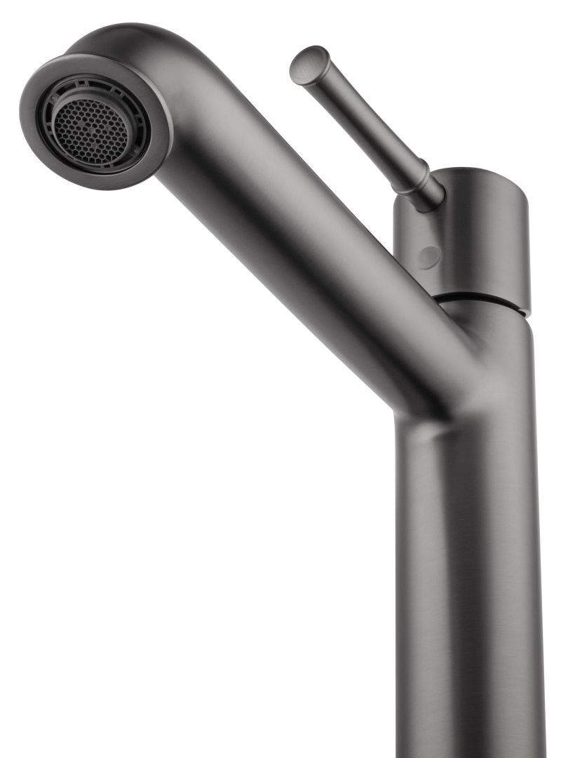 Приобрести смеситель для раковины высокий wonzon & woghand tor, темный графит (ww-88019073-bgm)