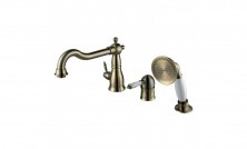 LEMARK Смеситель на борт ванны Villa, 3 отверстия, бронза LM4845B