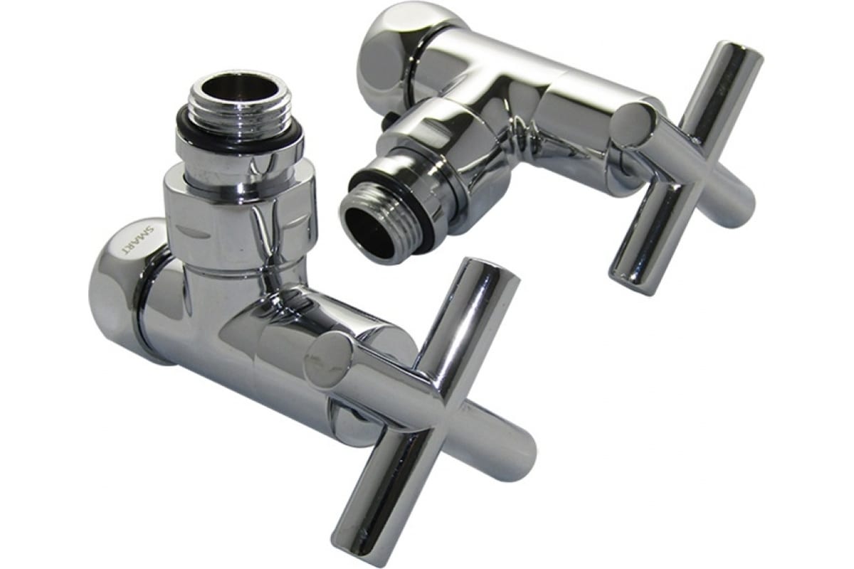 Приобрести aquanet вентиль для полотенцесушителя 3/4" x 1/2"г/ш, угловой крест, отражатель smt8200sch0405/2c