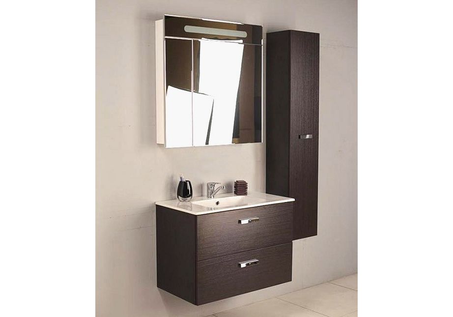 Приобрести тумба подвесная roca victoria nord с раковиной 80 см, венге z.ru90.0.003.1; 7.3279.9.c00.0