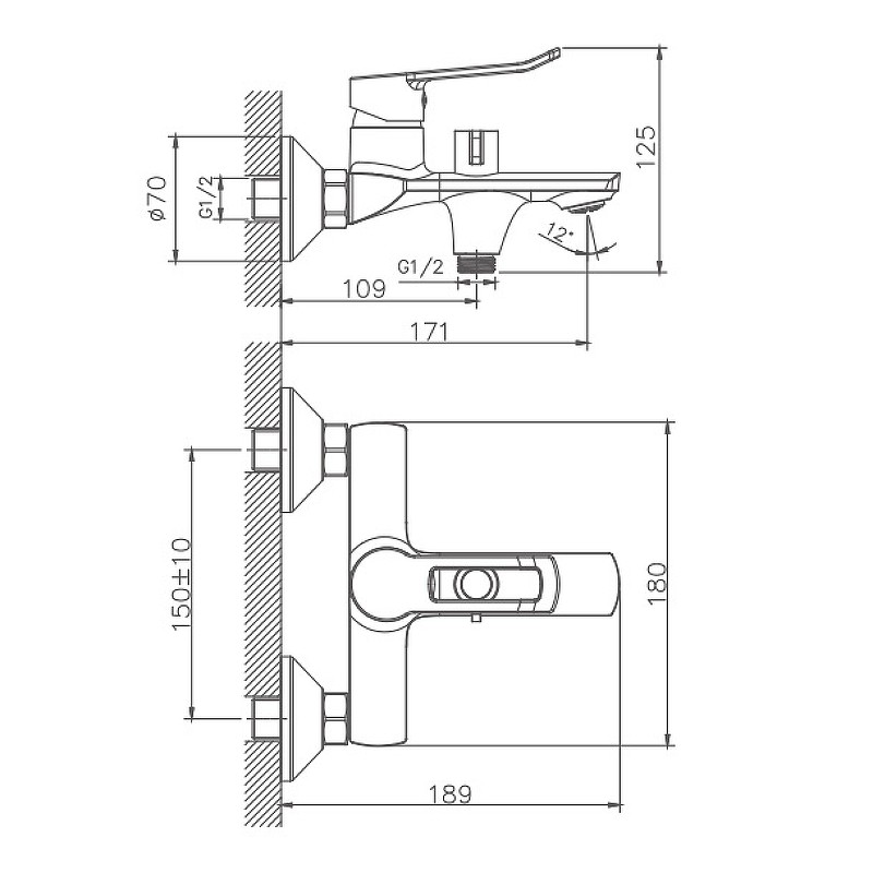 Приобрести haiba смеситель для ванны 230мм, хром hb-60556