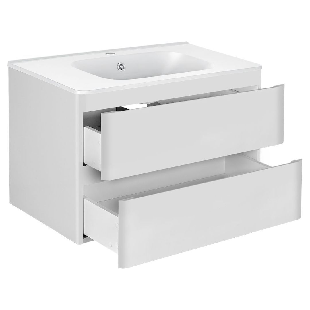 Приобрести vincea тумба подвесная vico 80 см, белая с белой раковиной vmc-2v800gw;vcb-2vp800w