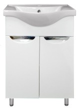 Loranto Тумба напольная с раковиной Стиль- 55 55х87 см, белая (CS00069264)