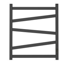 Полотенцесушитель электрический Point 500х600 Феникс П5, черный PN15856B