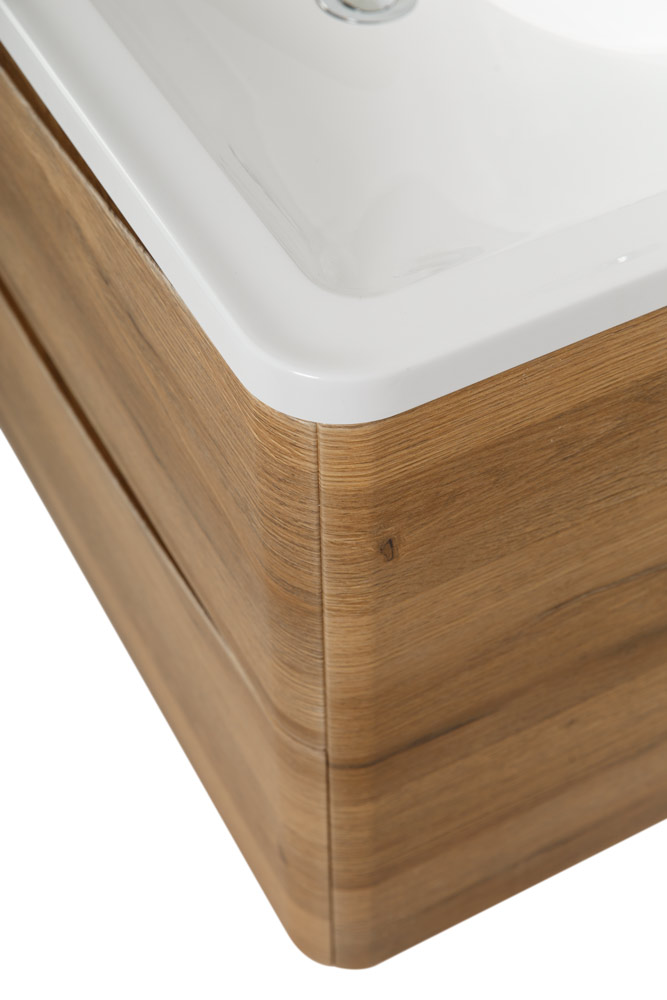 Приобрести belbagno тумба с раковиной acqua 100 см, подвесная rovere rustico, белая раковина