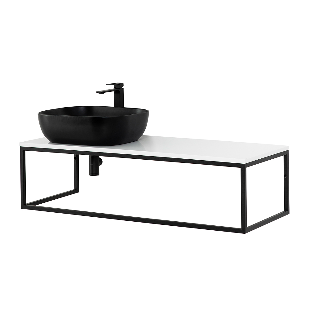 Приобрести belbagno консоль со столешницей etna-kraft 120 см, подвесная ek-120-st, левая