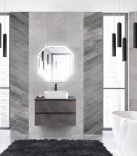 Cezares Тумба со столешницей MOLVENO 46 80 см Ossido, темно коричневый MOLVENO 46-80-2C-SO-OSS