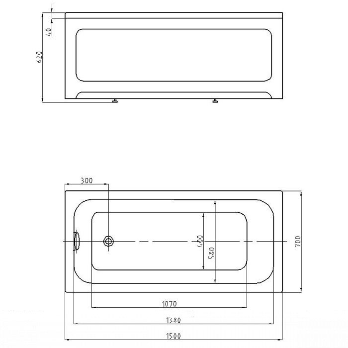 Приобрести акриловая ванна aquatek мия 150х70 см
