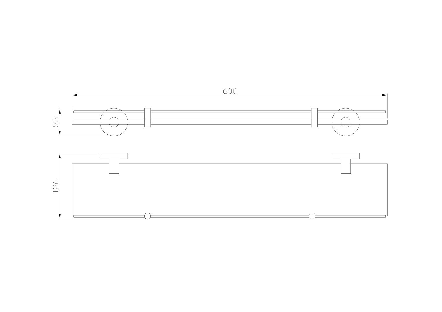 Приобрести стеклянная полка для ванной wonzon & woghand easy, хром (ww-8127)