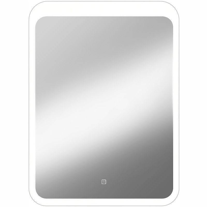 Приобрести continent зеркало с подсветкой lacio 70х90 см, сенсорный включатель, белое