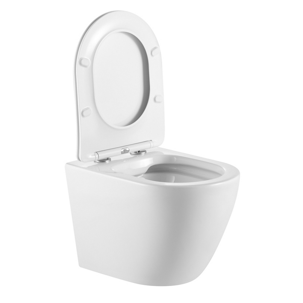 Приобрести triton подвесной унитаз verso 1832 tornado, безободковый с тонким сиденьем, микролифт