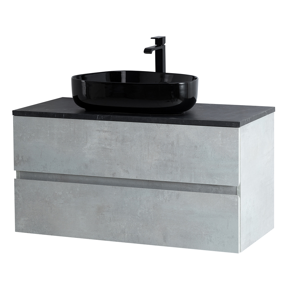 Приобрести cezares тумба со столешницей molveno 46 100 см beton, бетон molveno 46-100-2c-so-bet