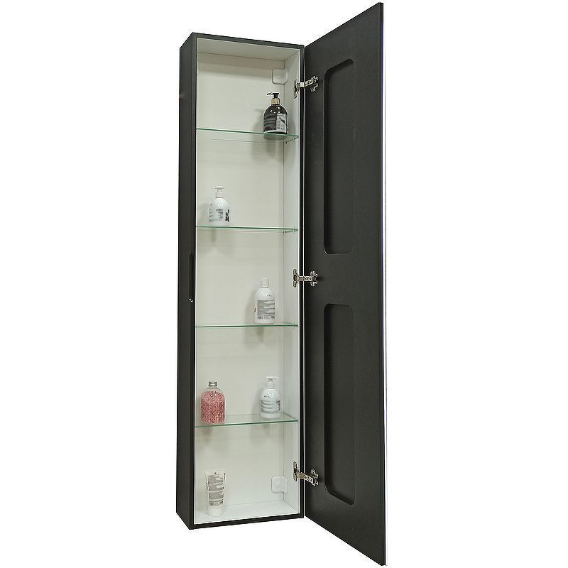 Приобрести continent пенал подвесной с подсветкой mirror box black 160 см, сенсорный включатель, черный