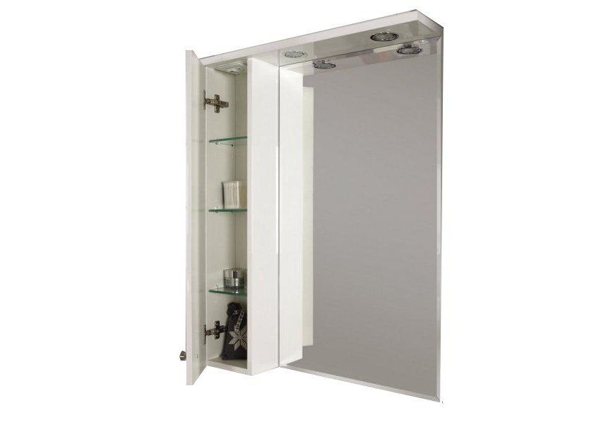 Приобрести зеркало-шкаф акватон лиана 60 см, белое