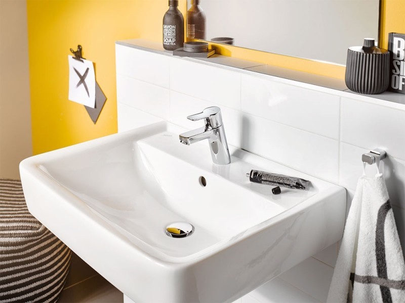 Приобрести kludi pure&easy однорычажный смеситель на умывальник 70, без донного клапана, арт. 370280565