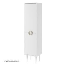 Caprigo Пенал MILANO 40 см, белый, эмаль