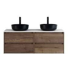 BelBagno Тумба со столешницей KRAFT 140 см, подвесная Rovere Tabacco