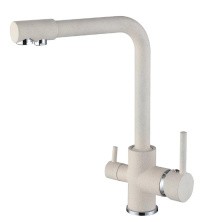 Смеситель для кухни ViEiR Kitchen 325 мм, с подключением к фильтру, белый V15002F1