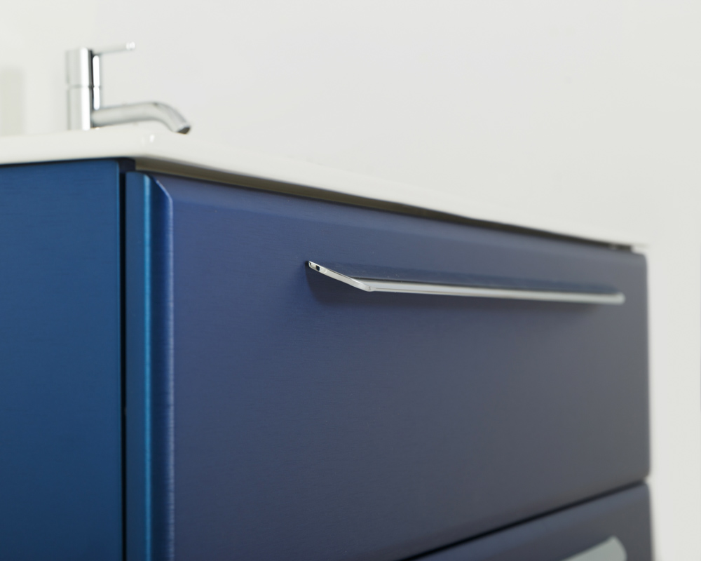 Приобрести cezares тумба подвесная с раковиной eco-cer 100 см sapfiro, синяя eco-cer-1000-2c-so-spf-p