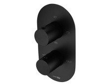 WasserKraft Смеситель для душа Elbe 7444, с термостатом, матовый черный