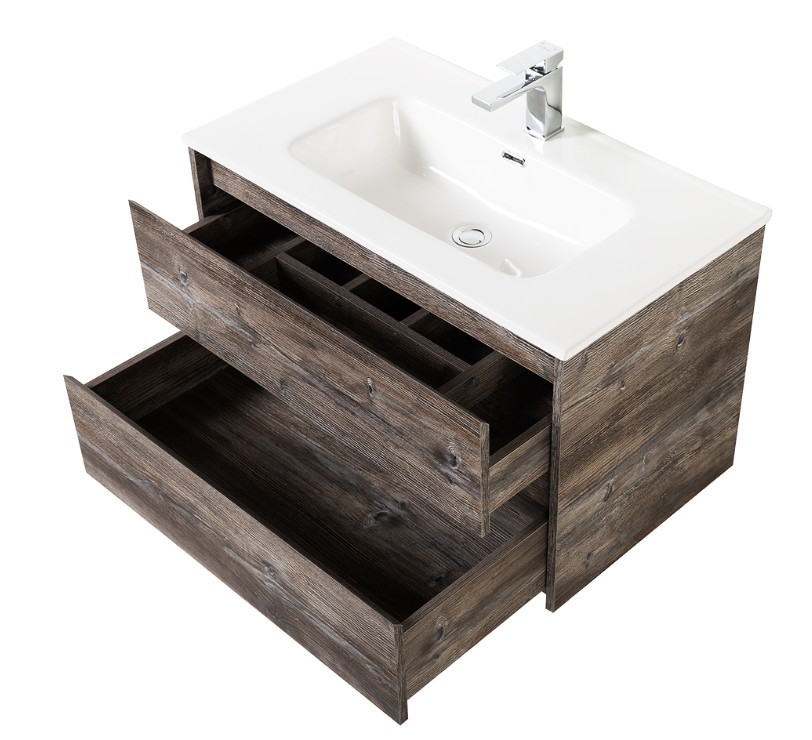 Приобрести тумба подвесная с раковиной belbagno kraft-800-2c-so-pp 80 см, pino pasadena