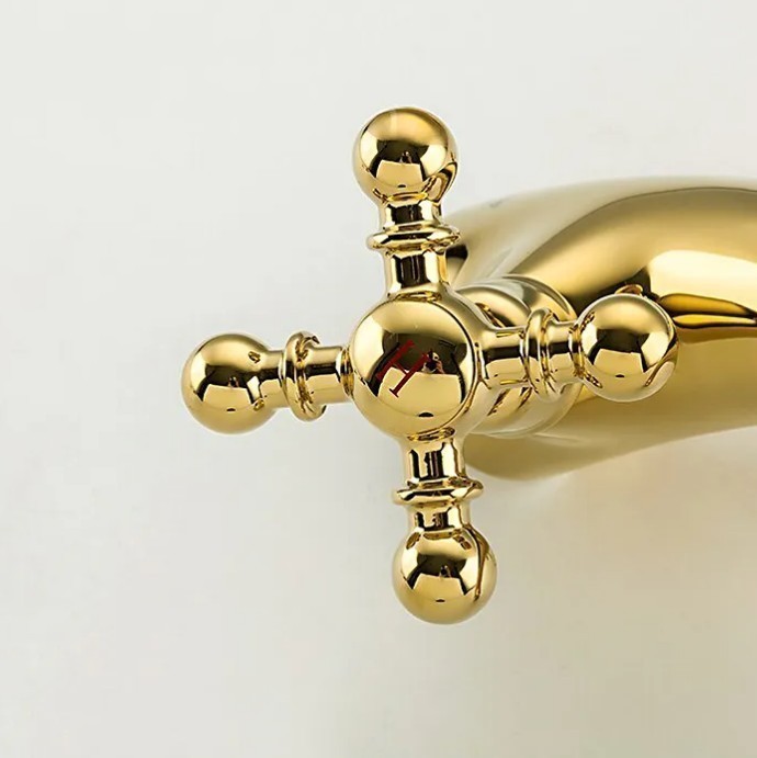 Приобрести gappo смеситель для раковины g1089-6, золото 16658