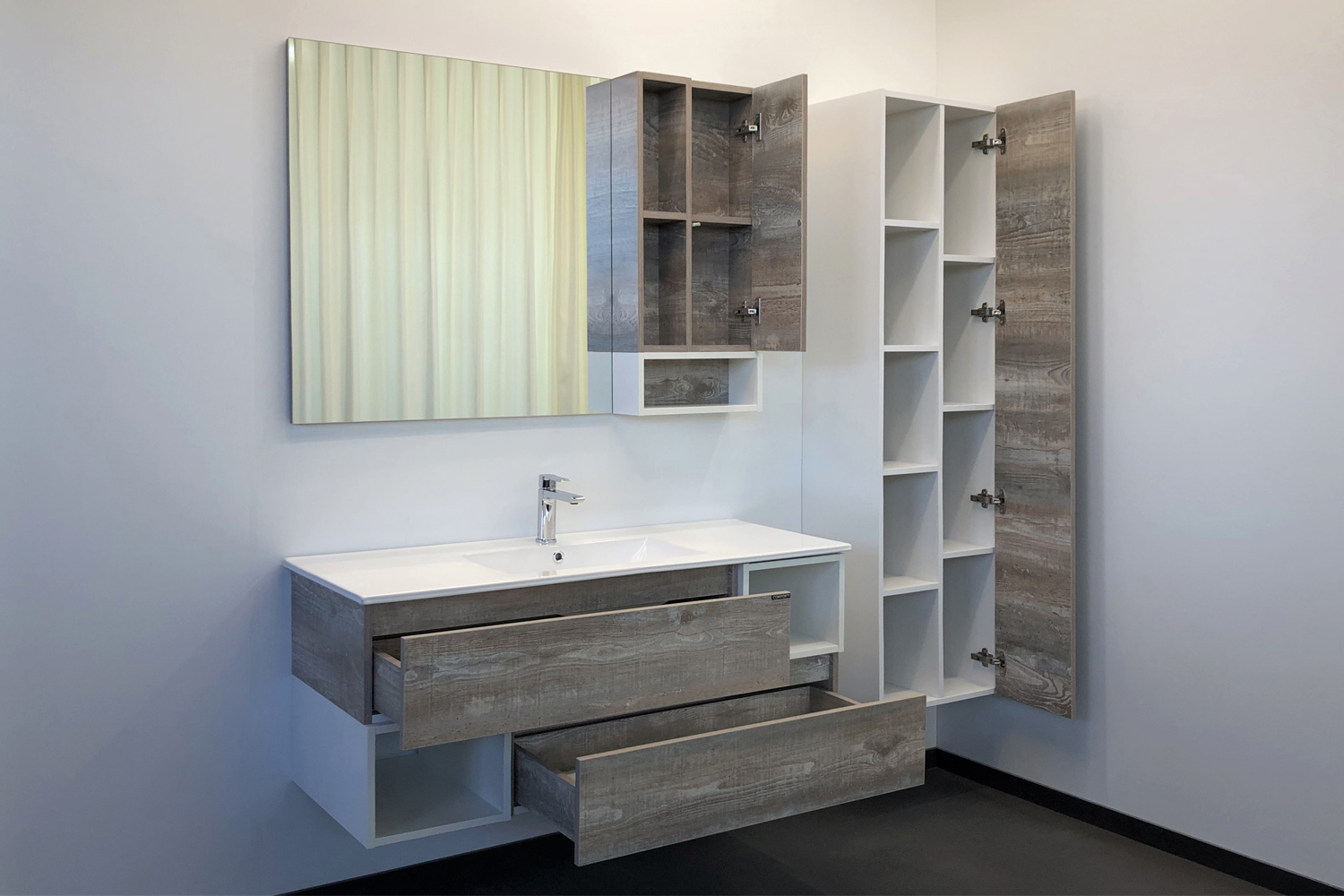 Приобрести сomforty тумба с раковиной "турин-120" дуб бежевый