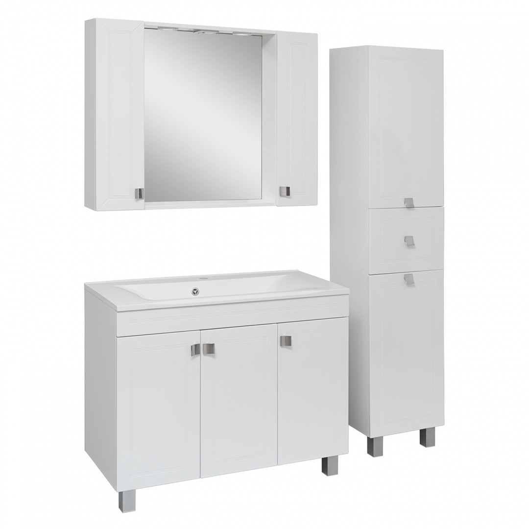 Приобрести aqua de marco тумба напольная с раковиной ostin 100см. 3 двери