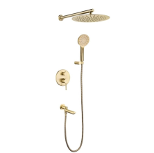 Grocenberg Встраиваемая душевая система, CUBITO черная\хром H5077BC