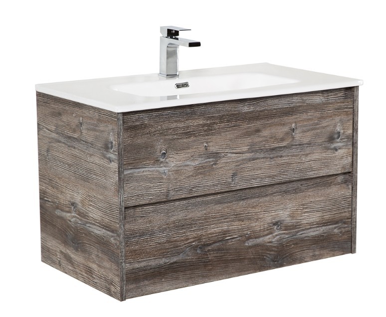 Приобрести тумба подвесная с раковиной belbagno kraft-800-2c-so-pp 80 см, pino pasadena
