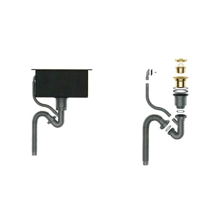 Приобрести gerhans кухонная мойка 78х51 см, правосторонняя, золото