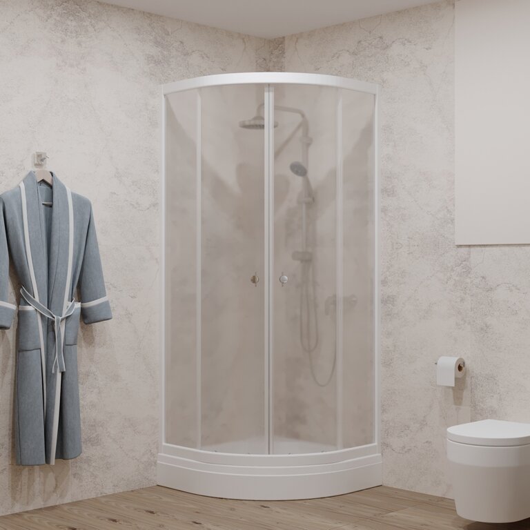 Приобрести тритон душевое ограждение ультра 80х80 см, белое, прозрачное щ0000040486