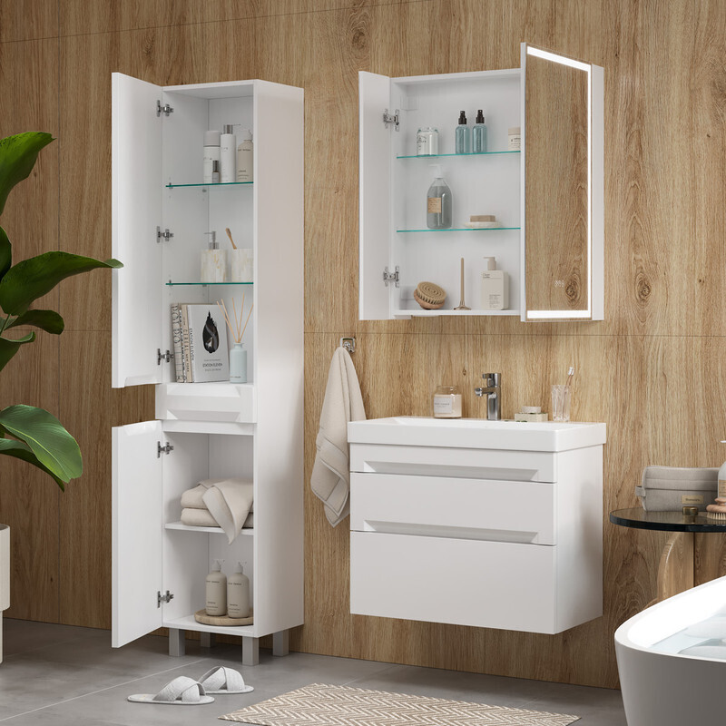 Приобрести equil пенал напольный corner 40 см, белый pncrnr40-06